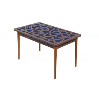 Masa Nantes (fara scaune) Gri inchis, 80x130 cm