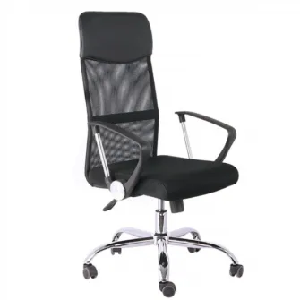 Scaun de birou ergonomic 4home Fit, Mesh Negru