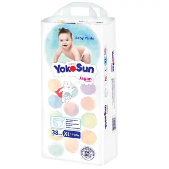 Scutece chiloti pentru copii YokoSun XL38 (38 bucati)