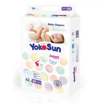 Scutece pentru copii YokoSun M62 (62 bucati)