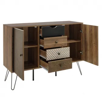 Bufet Boho Walnut 122x39.5x86 cm
