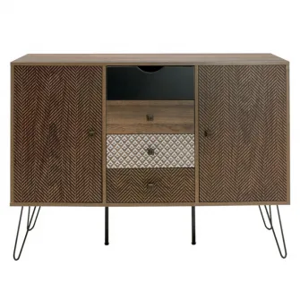 Bufet Boho Walnut 122x39.5x86 cm