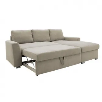 Coltar canapea extensibila colt stanga Belle bej 236x164x88cm