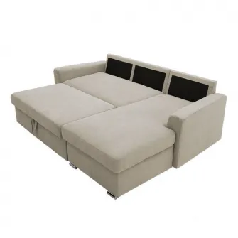 Coltar canapea extensibila colt stanga Belle bej 236x164x88cm
