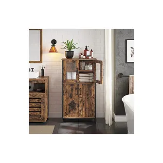 Consola depozitare, Vasagle, Maro Rustic, LSC260B01, 30 x 60 x 108 cm