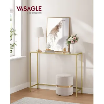 Consola Vasagle Auriu 100.5x20x80 cm