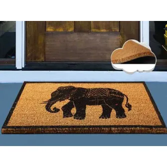 Covoras Intrare Elephant, 40x60 cm, din Fibre de Cocos