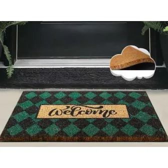 Covoras Intrare Plaid, 40x60 cm, din Fibre de Cocos
