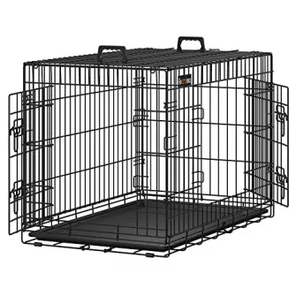 Cusca de caini din sarma, Feandrea, Negru, 92.5x57.5x64 cm