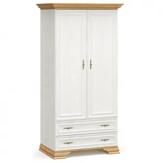 Dulap Jaden Frunze Duble Culoare Stejar Auriu-Alb Antic 101x62x197.5 cm