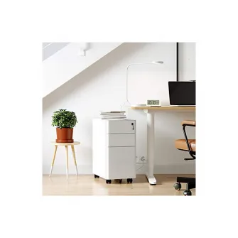Dulap mobil cu incuietoare, Songmics, Alb, OFC030W01, 30 x 46 x 59 cm