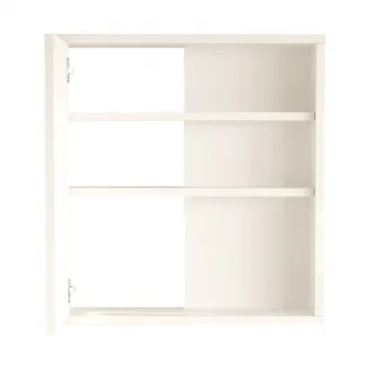 Dulap pentru baie cu oglinda Bagno, Pako World, Alb, 60x14x63 cm