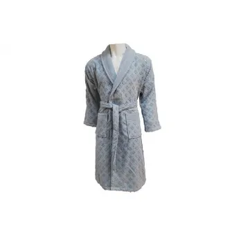 Halat de Baie Jacquard Velour, Unisex, Clerica Blue