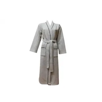 Halat de Baie Tricotat, Unisex, Fabio Gri
