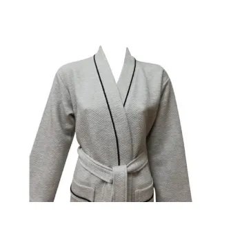 Halat de Baie Tricotat, Unisex, Fabio Gri