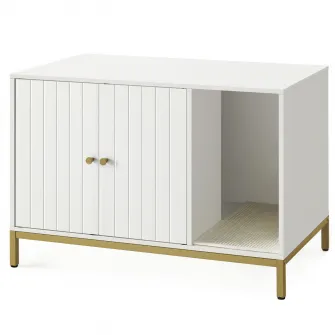 Litiera Alb Feandrea 80x50x55 cm