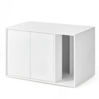 Litiera Alb Songmics 80x50x53 cm