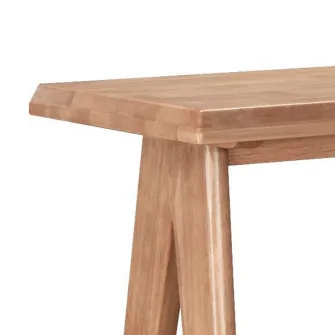 Masa de bar Winslow din lemn de arbore de cauciuc, culoarea nuc 120x45x100cm