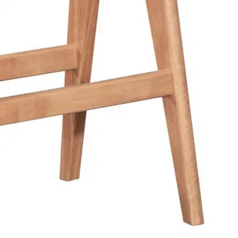 Masa de bar Winslow din lemn de arbore de cauciuc, culoarea nuc 120x45x100cm