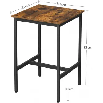 Masa tip Bar Vasagle, 60x60x90cm