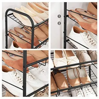 Pantofar, Songmics, Negru, 68.5x27.5x49.5 cm