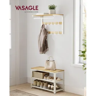 Pantofar Vasagle Alb 30 x 73 x 45 cm