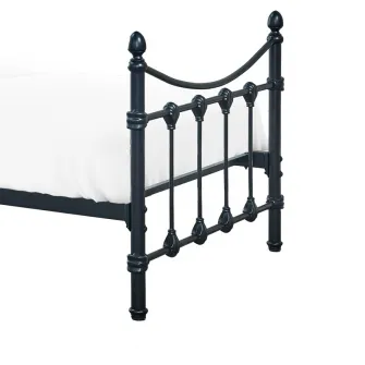 Pat de 1 persoana Beowulf Pako World Negru 90x190x102 cm