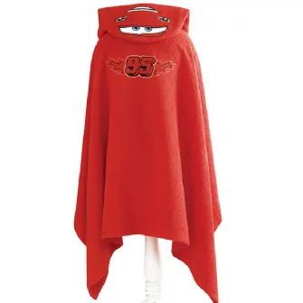 Prosop de Plaja Poncho cu Gluga Cars 75x130 cm (Bumbac 100%)