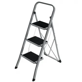 Scara, Songmics, Gri-Negru, 110x45x4.5 cm