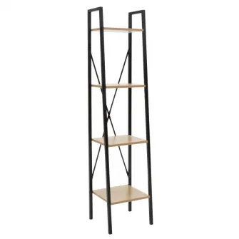 Set birou studiu Uni 4, 3 bucati Nuc - Negru