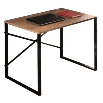 Set birou studiu Uni 4, 3 bucati Nuc - Negru