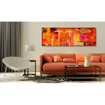 Tablou - African Collage 135x45 cm