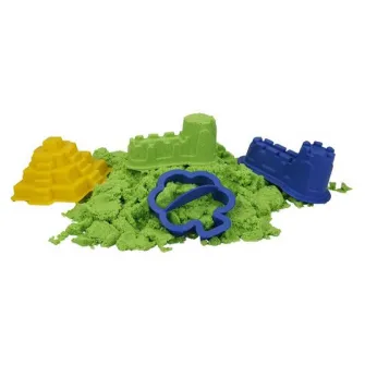 S01000454 Caldarusa cu nisip kinetic Verde 350g. cu 3 forme incluse Crafy Sand