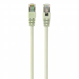 0.25m, FTP Patch Cord Gray, PP22-0.25M, Cat.5E, Cablexpert, molded strain relief 50u