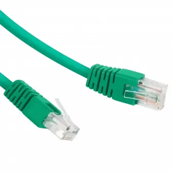 0.25m, Patch Cord Green, PP12-0.25M/G, Cat.5E, Cablexpert, molded strain relief 50u