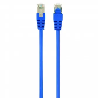 0.5m, FTP Patch Cord Blue, PP22-0.5M/B, Cat.5E, Cablexpert, molded strain relief 50u
