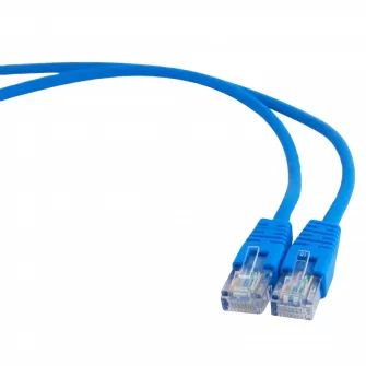 0.5m, FTP Patch Cord Blue, PP22-0.5M/B, Cat.5E, Cablexpert, molded strain relief 50u