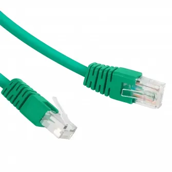 0.5m, Patch Cord Green, PP12-0.5M/G, Cat.5E, Cablexpert, molded strain relief 50u