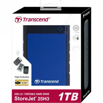 1.0TB (USB3.1) 2.5'' Transcend ''StoreJet 25H3B\