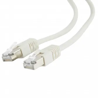 10m, FTP Patch Cord Gray, PP22-10M, Cat.5E, Cablexpert, molded strain relief 50u