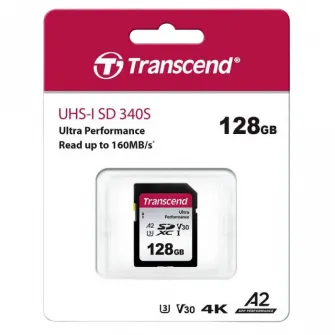 Карта памяти Transcend SDXC 340S, 128Гб (TS128GSDC340S)