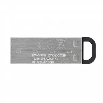 USB Flash накопитель Kingston DataTraveler Kyson, 128Гб, Серебристый