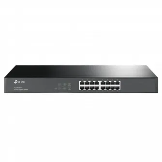 16-port 10/100/1000Mbps Switch TP-LINK TL-SG1016, 1U 19 Rack Mount, Metal Case