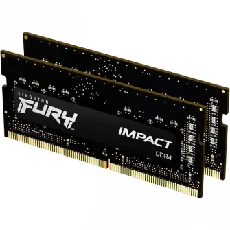 Оперативная память Kingston FURY Impact, DDR4 SDRAM, 3200 МГц, 16Гб, KF432S20IBK2/16