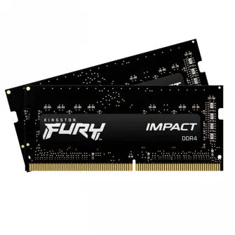 Оперативная память Kingston FURY Impact, DDR4 SDRAM, 3200 МГц, 16Гб, KF432S20IBK2/16