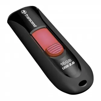 USB Flash накопитель Transcend JetFlash 590, 16Гб, Чёрный