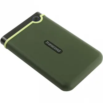 Внешний портативный жесткий диск Transcend StoreJet 25M3G, 2 ТБ, Military Green (TS2TSJ25M3G)