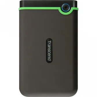 2.0TB (USB3.1/Type-C) 2.5 Transcend StoreJet 25M3C, Iron Gray, Rubber Shock-Resistant, 1T Backup