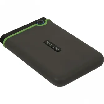 2.0TB (USB3.1/Type-C) 2.5 Transcend StoreJet 25M3C, Iron Gray, Rubber Shock-Resistant, 1T Backup