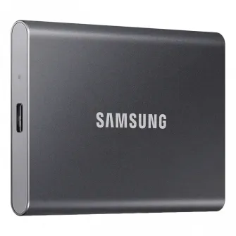 Внешний портативный SSD-накопитель Samsung Portable SSD T7, 2 TB, Grey (MU-PC2T0T/WW)